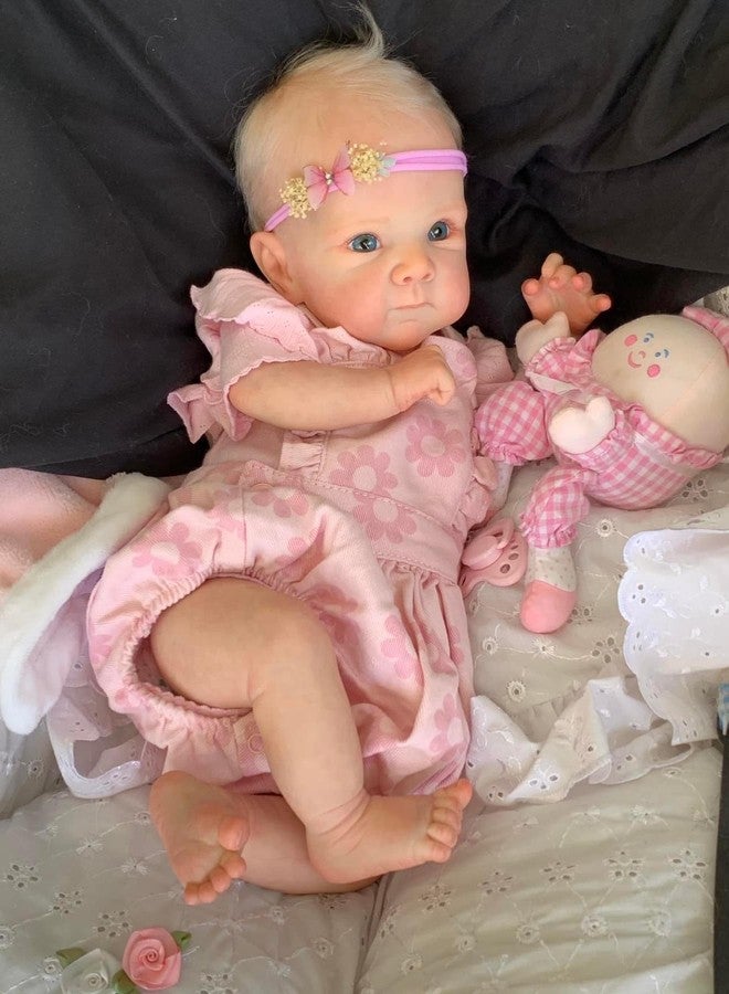 Zero Pam Lifelike Reborn Baby Dolls Girl 18 inch Realistic Reborn Dolls Soft Silicone Full Body Anatomically Correct Baby Doll with Real Hair Real Life Preemie Baby Dolls with Accessories - Image 5