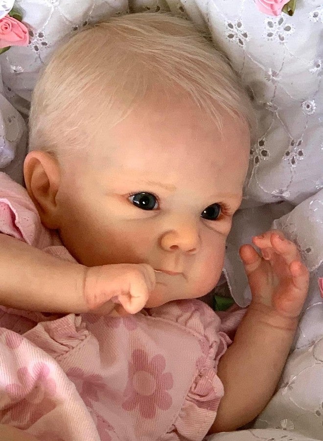 Zero Pam Lifelike Reborn Baby Dolls Girl 18 inch Realistic Reborn Dolls Soft Silicone Full Body Anatomically Correct Baby Doll with Real Hair Real Life Preemie Baby Dolls with Accessories - Image 3