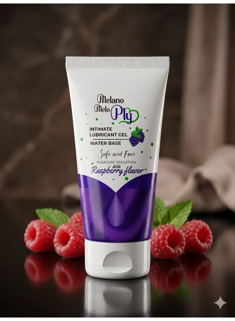 Safe and pleasant lubricant gel for sensitive areas with a berry flavor