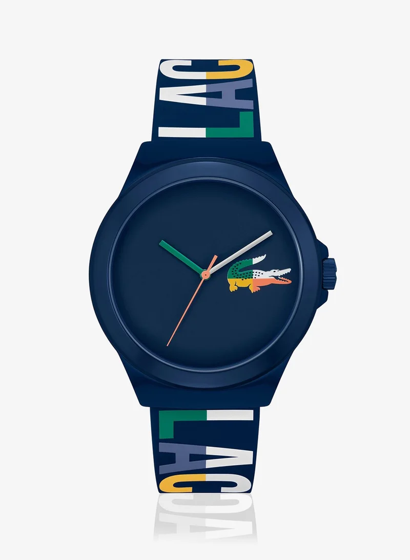Neocroc Collection Analog Quartz Watch For Men With Navy Blue Silicone Bracelet - 2011184