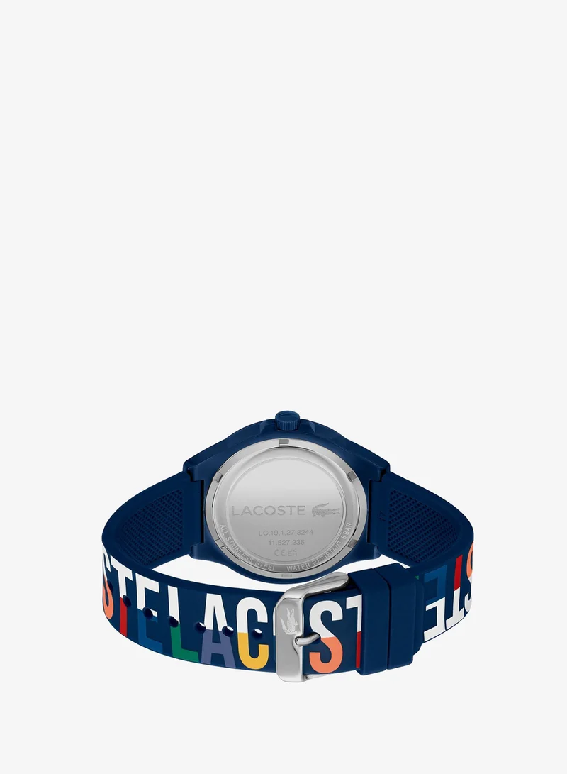 Lacoste Neocroc Collection Analog Quartz Watch For Men With Navy Blue Silicone Bracelet - 2011184