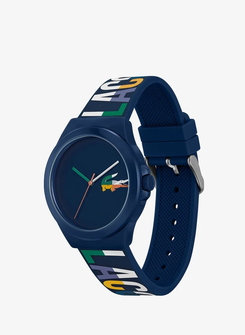 Lacoste  Neocroc Collection Analog Quartz Watch For Men With Navy Blue Silicone Bracelet - 2011184 for Men | Best Price UAE