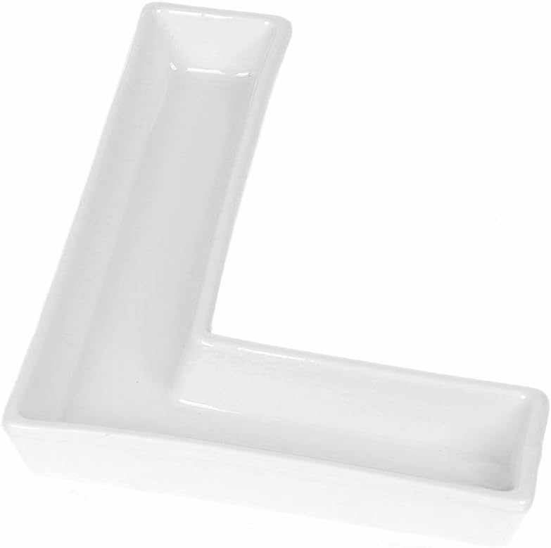 Coffeezone Small Porcelain Candy Dishes for LOVE Wedding Gift or Party Decoration (Letter L) - Image 1