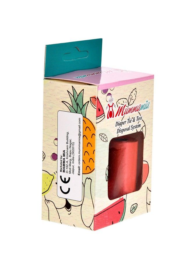 Mummamia حقيبة التخلص من الحفاضات Tie & Toss مع لفات القمامة القابلة للتحلل (خضراء) - Image 5