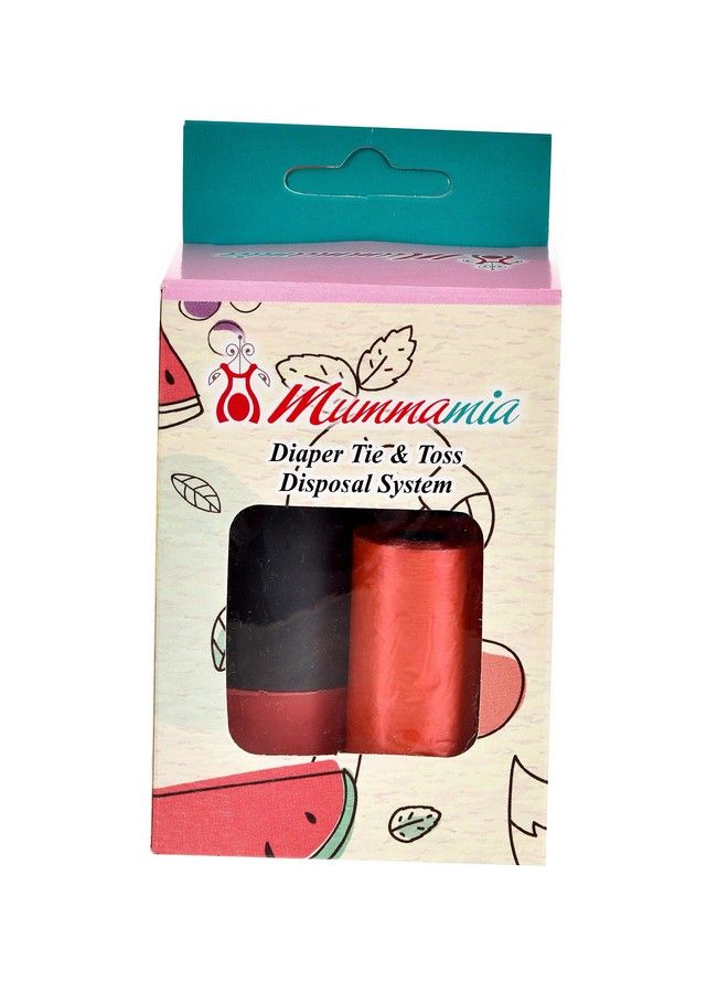 Mummamia حقيبة التخلص من الحفاضات Tie & Toss مع لفات القمامة القابلة للتحلل (خضراء) - Image 4