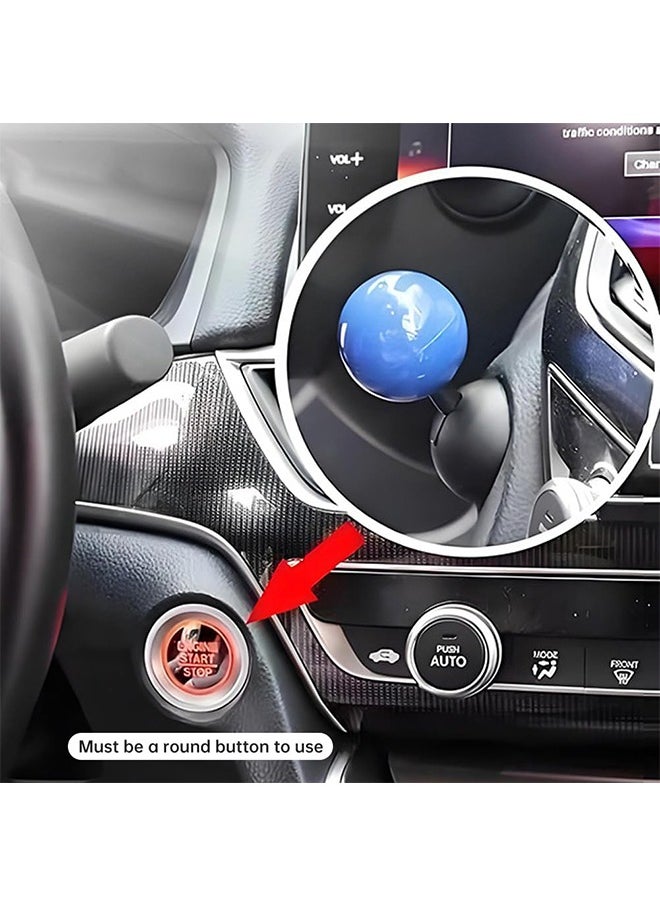 Generic - 2Pcs Car Push Start Button Cover, Car Push to Start Button Rocker, Car Ball-Shaped One-Touch Start Cover, Engine Start & Stop Joystick Cover Protector - Image 1