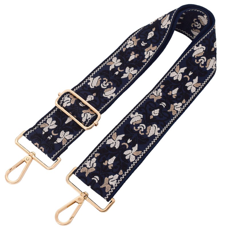River Lake 2 Inch Wide Purse Strap Replacement - Adjustable Shoulder Strap for Crossbody Bag, Tote & Handbag(Blue Floral) - Image 5