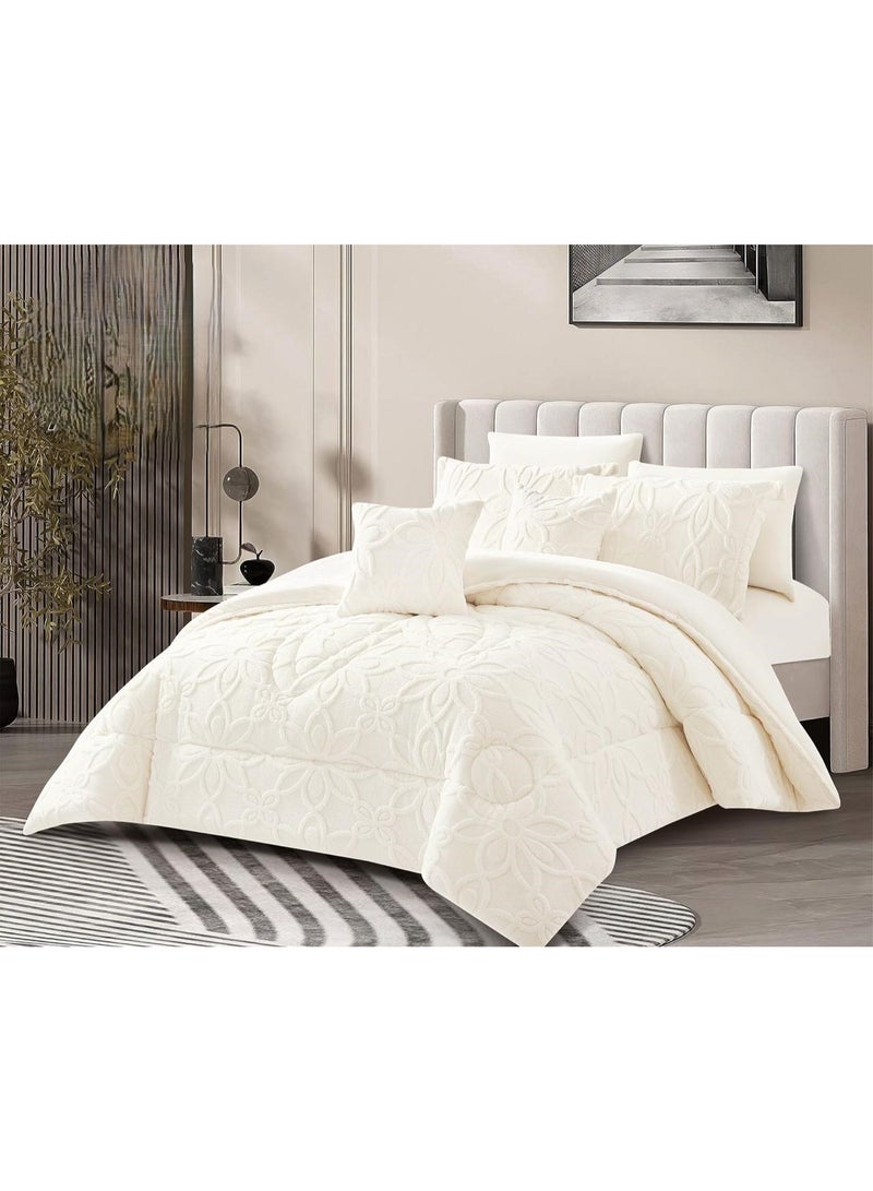 Horse Plain winter double Comforter set, embroidered to keep you warm on cold nights, size 240*260 cm - Image 1