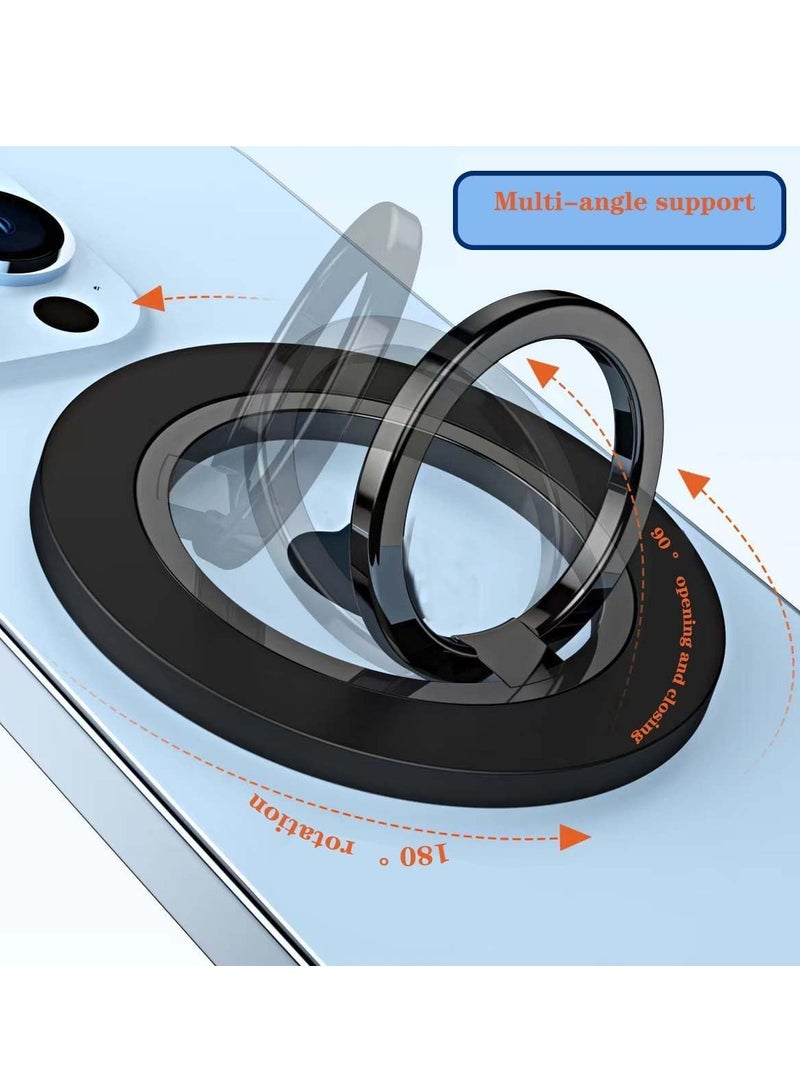 MIGOFAST Magnetic Phone Ring Holder Magsafe HaloLock Stand for MagSafe, Adjustable Kickstand (black) - Image 4