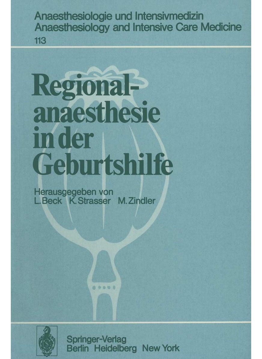Regionalanaesthesie in der Geburtshilfe: Unter besonderer Berücksichtigung von Carticain 