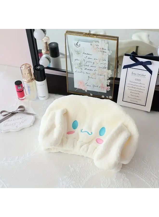 Kuromi Super Absorbent Quick Dry Hair Towel Wrap Soft Polyester Lightweight For All Hair Types - Image 3