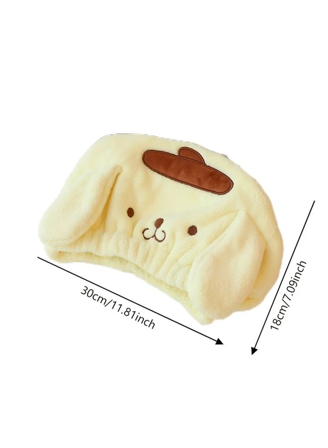 Kuromi Super Absorbent Quick Dry Hair Towel Wrap Soft Polyester Lightweight For All Hair Types - Image 5