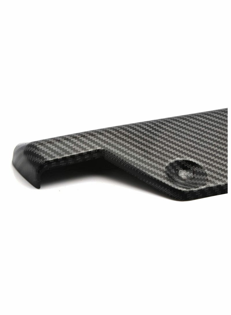 SYOSI Rear Bumper, Canard Diffuser Splitter, Valence Spoiler Fin Lip Trim, Universal Fit (Carbon Fiber Pattern) 4.48""x17.63"" - Image 2