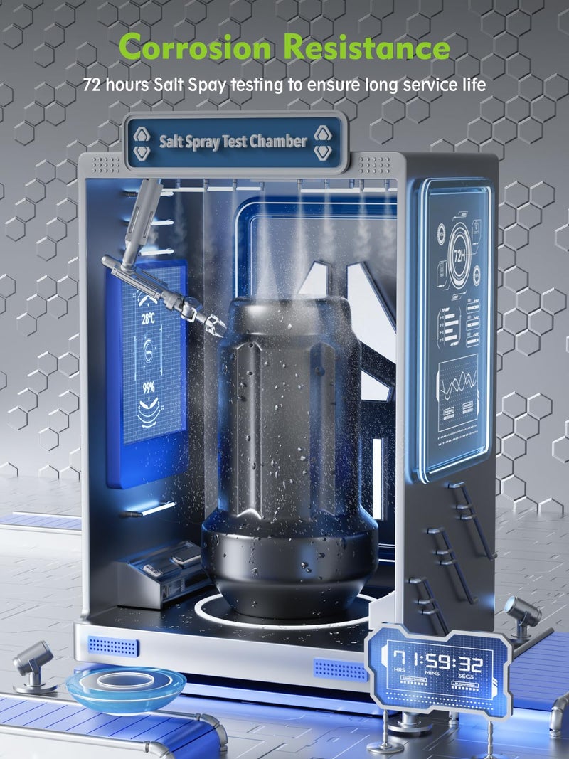 AUTOPTIM M12x1.5 Spline Lug Nuts - Replacement for Honda Accord CRV Civic Pilot Chevy Impala Malibu Acura Aftermarket Wheel, Black 20pc 6 Point Closed End Short Nuts with 1 Socket Key - Image 3