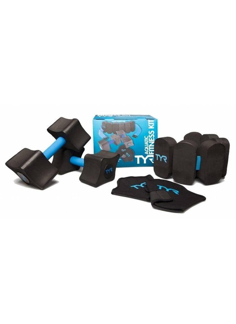 TYR TYR Aquatic Fitness Kit, Black/Blue  - Image 2