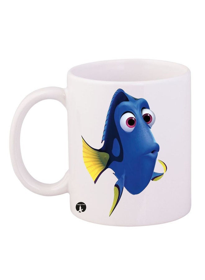 RYN Dory Printed Mug White/Blue/Yellow 12ounce