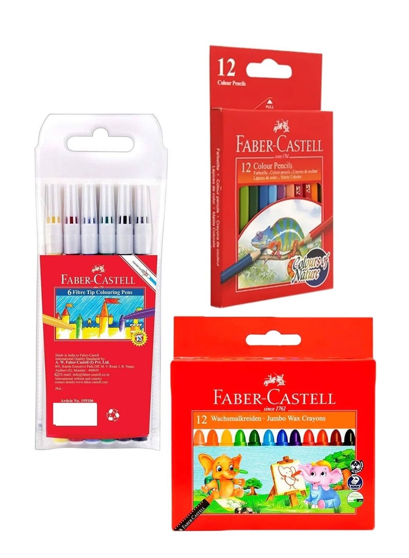 30-Piece Colouring Stationery Kit Multicolour