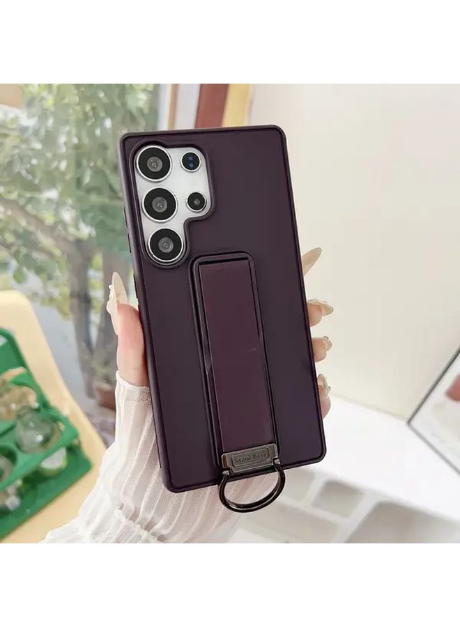 Anti Slip Phone Case With Stand For Galaxy S24 Ultra Plus Black - Image 5
