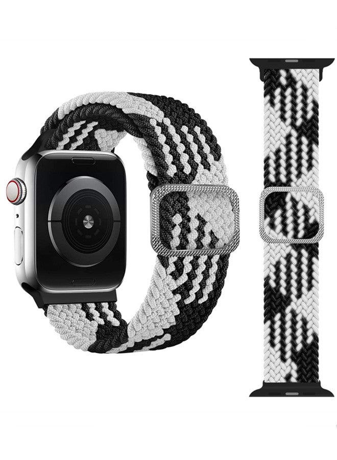 ISank Nylon Solo Loop Strap Compatible with Apple Watch 45/44/42mm SE /Series 7/6/5/4/3/2/1 Colorful - Image 1