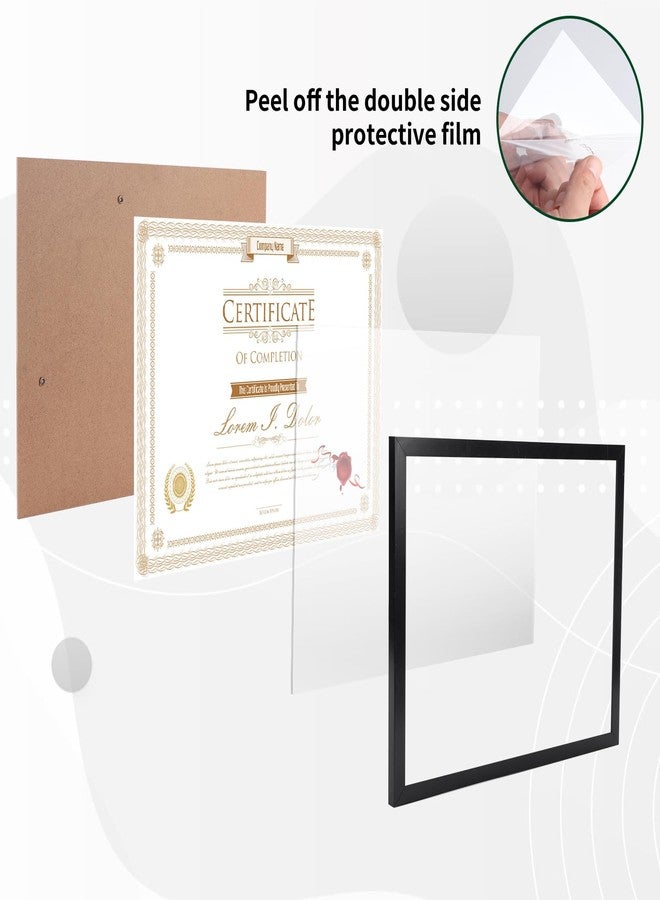 WIFTREY 12 Pack 8.5x11 Certificate Picture Frames, Multi 8.5 by 11 Photo Frame for Award Document Diploma Frame, Wall Hanging or Tabletop Display, Black - Image 4