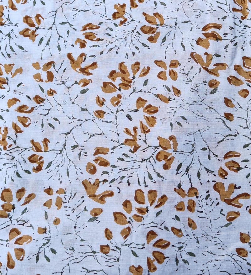 Kalap Floral Printed Cotton Cloth Materiel Indian Cotton Hand Block Print Fabric Running Jaipuri Hand Block Printed Women Dress Material Kurtis Natural 43 Inches 25 Meter - Image 5