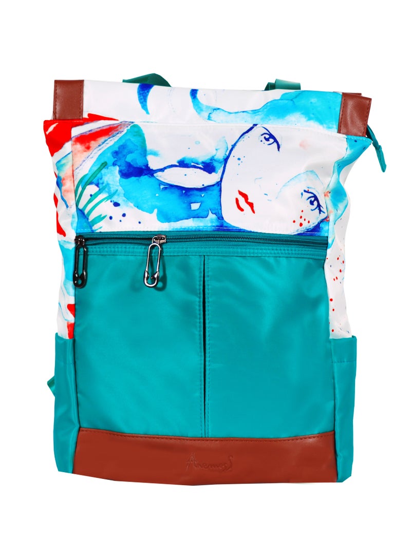 Anemoss Women's Laptop Backpack, Sailor Girl Design, Waterproof Backpack for Women, Backpack with Laptop Compartment, Cute Travel Backpack, 14 inch Laptop and Notebook, Anti Theft  - Image 1