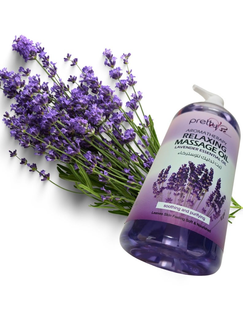 Pretty Be Pretty Be Aromatherapy Relaxing Massage Oil Lavender Essential Oil  - Image 2