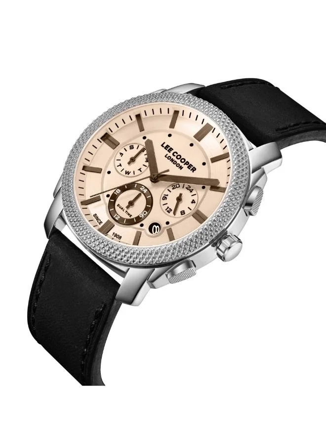 لي كوبر Men's Leather Multi Function Watch LC08178.331 - 42 mm
