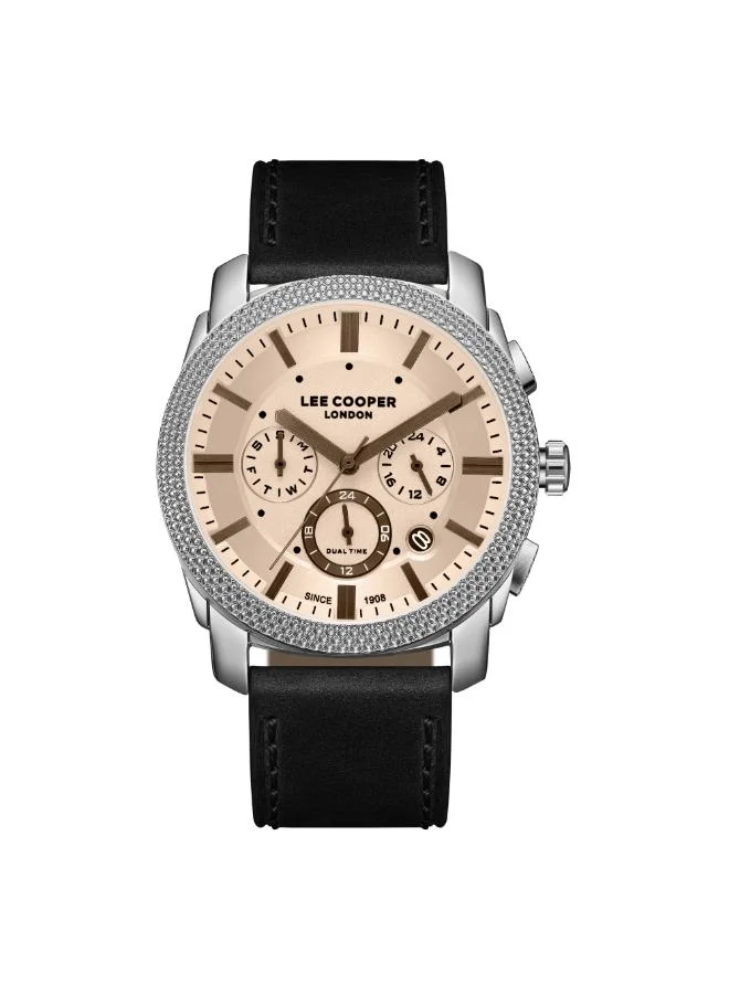 Lee Cooper Men's Leather Multi Function Watch LC08178.331 - 42 mm