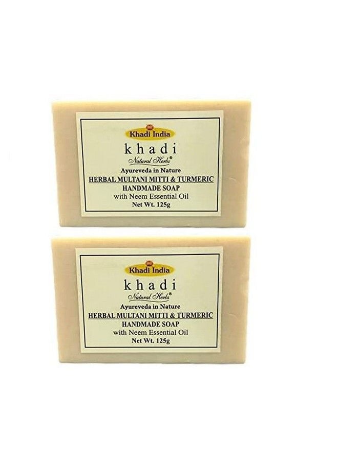 Khadi Natural Herbs Herbal Multani Mitti & Turmeric Soap 125G (250Gms 2) - pzsku/Z1B96595CED85995A2AB8Z/45/_/1690524314/776d90f6-62df-4617-b957-84fb6cc8daf8