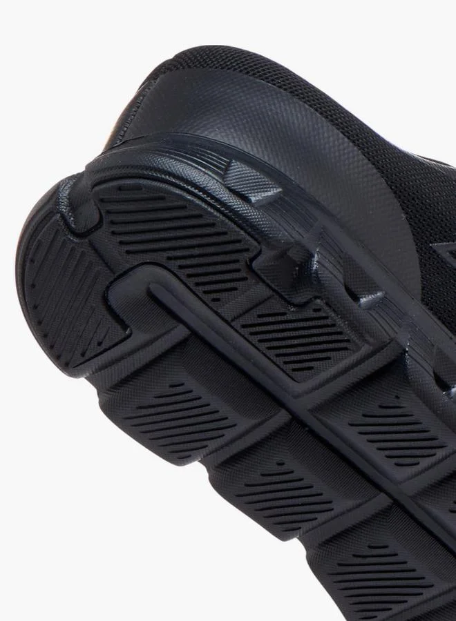 Oaklan by Shoexpress BLACK Textured Lace-Up Sports Shoes for Men | Best Price UAE