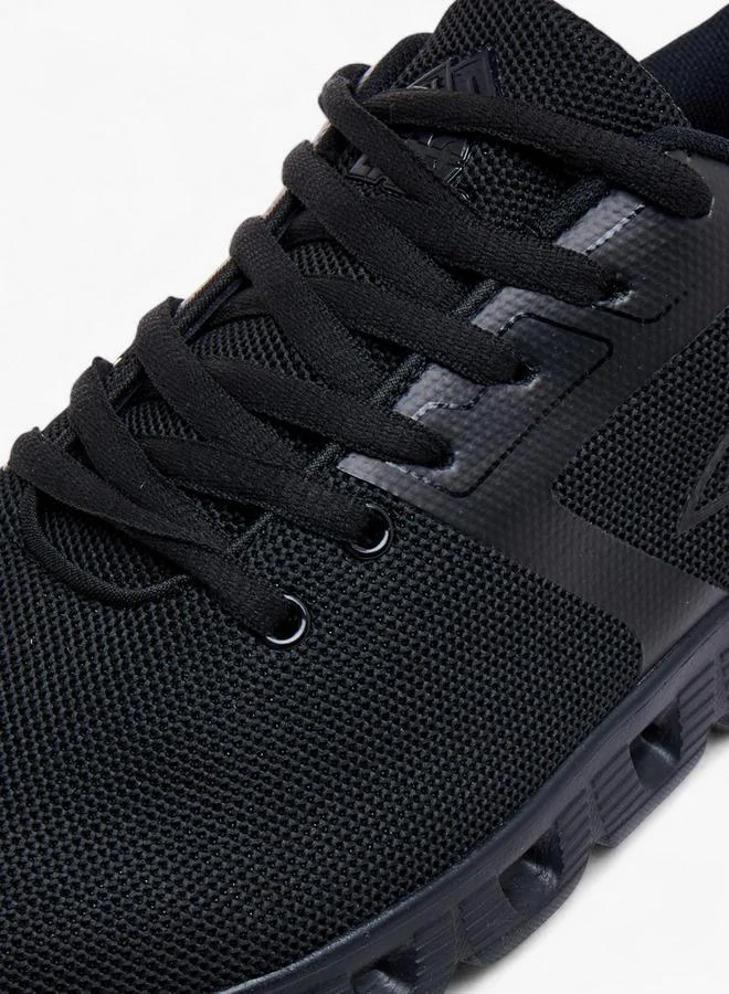 Oaklan by Shoexpress BLACK Textured Lace-Up Sports Shoes for Men | Best Price UAE