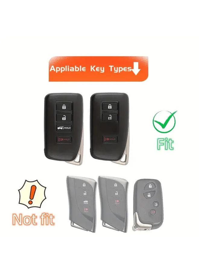 Blue TPU Key Fob Cover with Keychain for Lexus RX NX ES GS LS RC - Image 2
