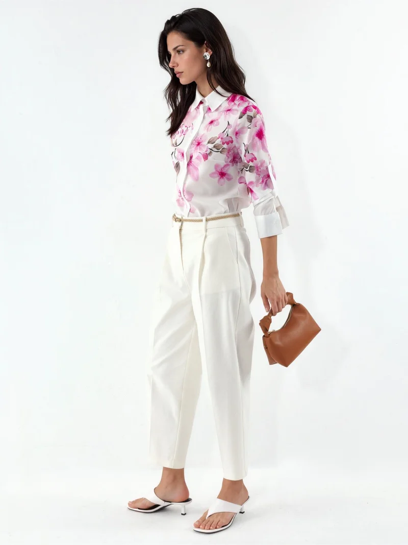 Jennyfer Floral Printed Long-Sleeve Shirt