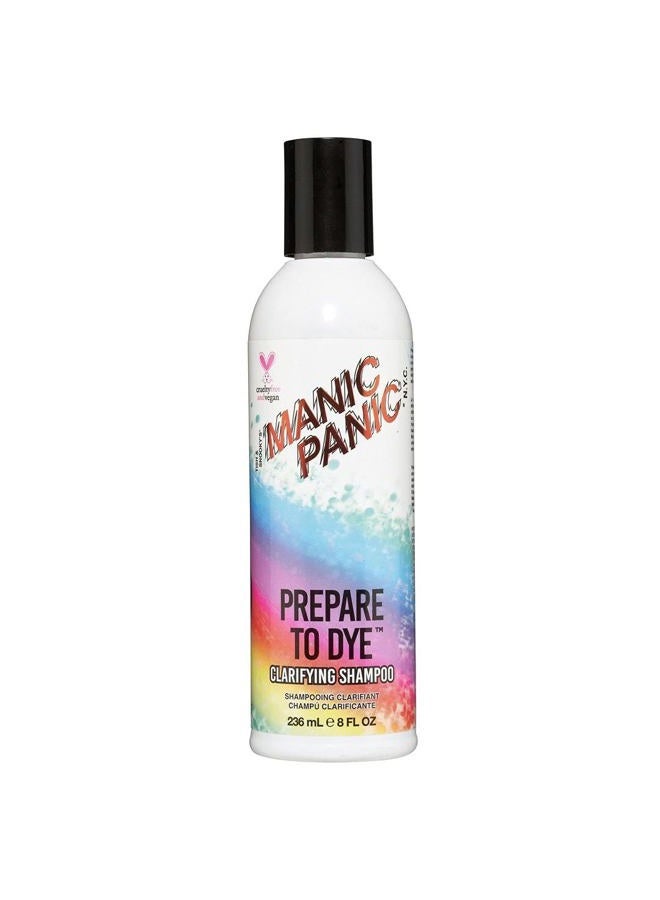 Manic Panic Prepare to Dye Clarifying Shampoo for Women & Men - Sulfate Free Shampoo For Color Treated Hair - Remove Product Build Up & Prepare for Coloring - Vegan & Cruelty-Free (8oz) - Image 1