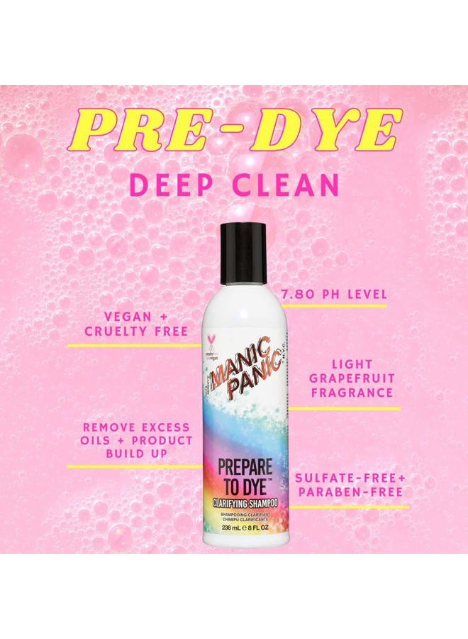 Manic Panic Prepare to Dye Clarifying Shampoo for Women & Men - Sulfate Free Shampoo For Color Treated Hair - Remove Product Build Up & Prepare for Coloring - Vegan & Cruelty-Free (8oz) - Image 3