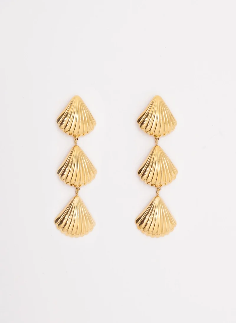 Lichi  Shell stud earrings for Women | Best Price UAE