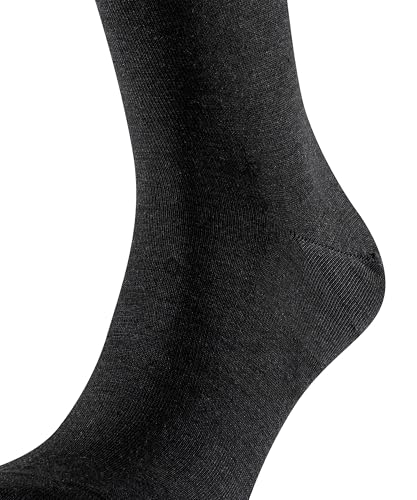 FALKE Men's Airport Knee-High Socks, Breathable, Merino Wool Cotton, Light Formal Socks, Work or Leisure Clothing, Black (Black 3000), 11-12, 1 Pair - Image 4