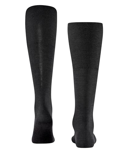 FALKE Men's Airport Knee-High Socks, Breathable, Merino Wool Cotton, Light Formal Socks, Work or Leisure Clothing, Black (Black 3000), 11-12, 1 Pair - Image 2