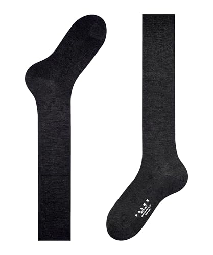 FALKE Men's Airport Knee-High Socks, Breathable, Merino Wool Cotton, Light Formal Socks, Work or Leisure Clothing, Black (Black 3000), 11-12, 1 Pair - Image 3