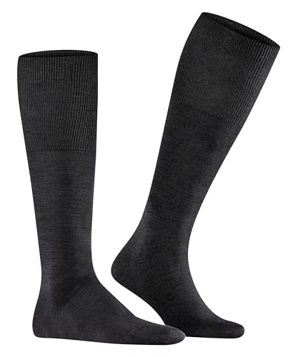 FALKE Men's Airport Knee-High Socks, Breathable, Merino Wool Cotton, Light Formal Socks, Work or Leisure Clothing, Black (Black 3000), 11-12, 1 Pair - Image 5
