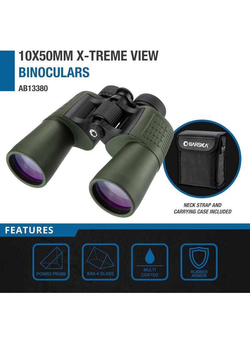 BARSKA Barska AB13380 XTreme View 10x50 Ultra Wide Angle Binoculars for Adults and Kids Birding Hunting Sports etc  - Image 5