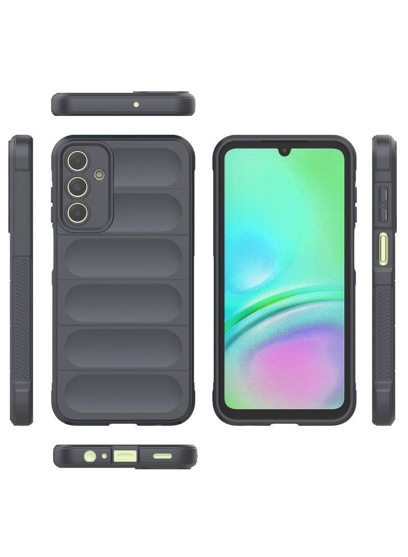 جراب موبايل ماجيك شيلد  سيليكون مضاد للصدمات وحمايه للكاميرا متوافق  Samsung galaxy A15 (رمادي غامق) - Image 2