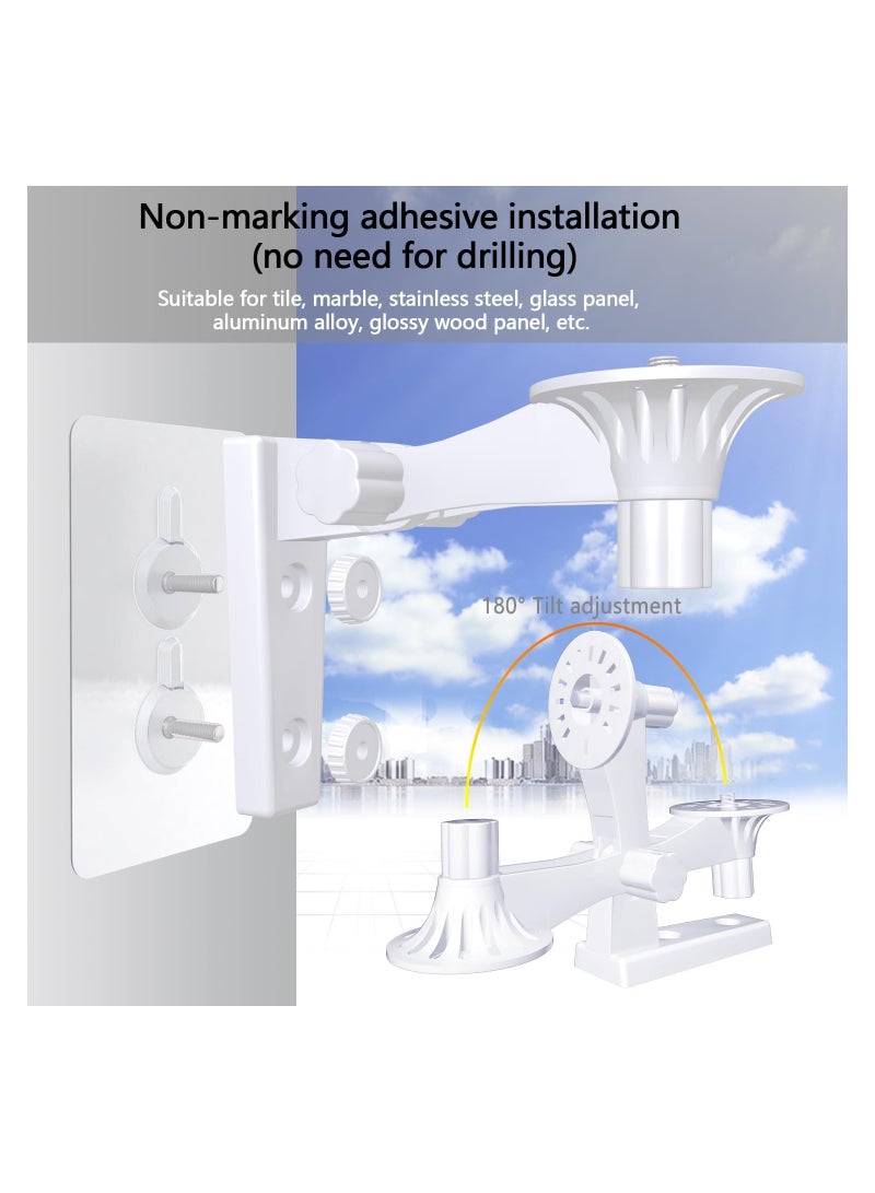 2-Pack Adjustable Wall Mount for Blink Mini Pan, Versatile Security Camera Bracket for Indoor and Outdoor Use, Compatible with Blink Mini Pan Cameras. - Image 4