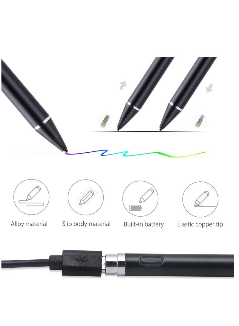 ELTRAZONE Active Stylus Digital Pen – Compatible with All iPhones, iPads, Android Tablets & Smartphones – High Precision Touchscreen Stylus for Drawing & Writing – Black - Image 3