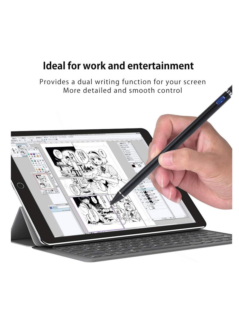 ELTRAZONE Active Stylus Digital Pen – Compatible with All iPhones, iPads, Android Tablets & Smartphones – High Precision Touchscreen Stylus for Drawing & Writing – Black - Image 4