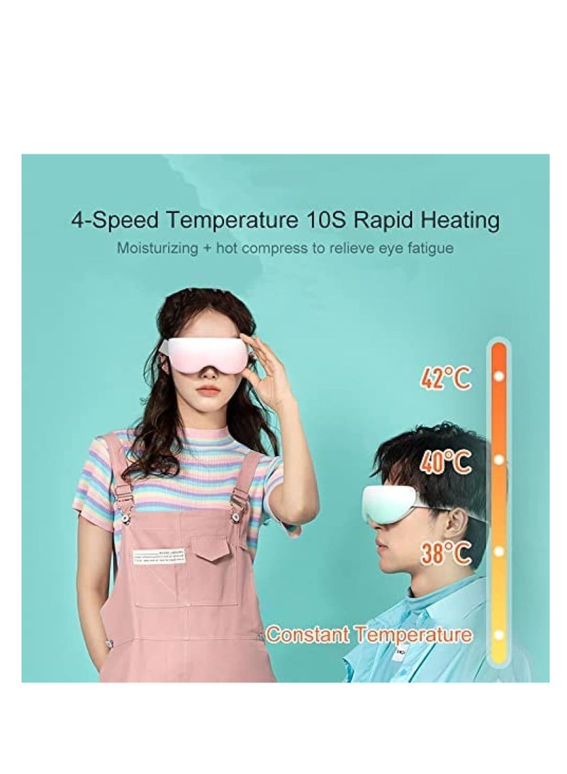 BlueFire Rechargeable Steam Eye Mask with Bluetooth Music – 1000mAh Portable Heated & Cooling Eye Steamer for Dry Eyes, Dark Circles, Puffy Eyes & Eye Strain Relief – Nano Moisturizing Spray, Ergonomic Silicone Design, Adjustable Fit, Cordless USB Type-C Rechargeable, Sleep & Relaxation Therapy for Men & Women - Image 3