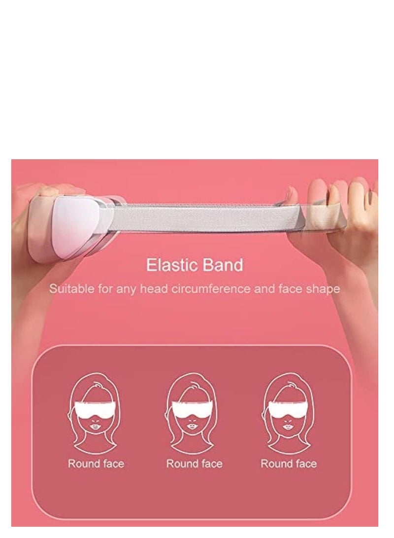 BlueFire Rechargeable Steam Eye Mask with Bluetooth Music – 1000mAh Portable Heated & Cooling Eye Steamer for Dry Eyes, Dark Circles, Puffy Eyes & Eye Strain Relief – Nano Moisturizing Spray, Ergonomic Silicone Design, Adjustable Fit, Cordless USB Type-C Rechargeable, Sleep & Relaxation Therapy for Men & Women - Image 4