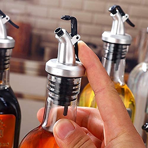 NOBILEA Oil Dispenser Bottle 500ml Oil Bottle 500ml Oil Dispenser for Kitchen 500 ml Glass Clear 500 ml Pack of 2 - Image 4