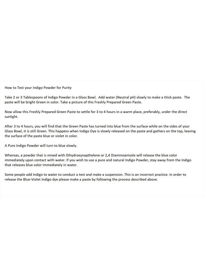 MB Herbals Pure Indigo Powder 1 LB | 454g | 16oz | 100% Pure Indigofera tinctoria Leaf Powder | Blue-Black Hair or Full Refund | Please Check all Images - Image 4